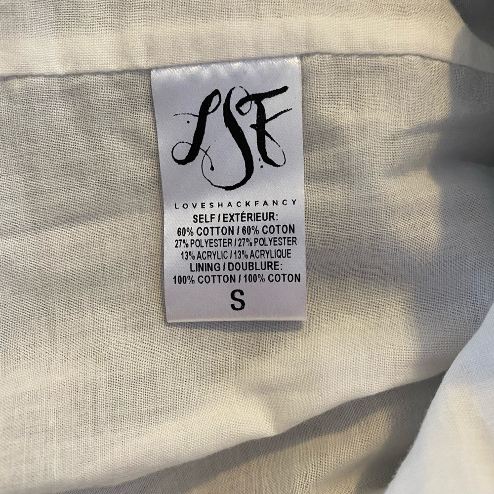 LOVESHACKFANCY STRIPED RUFFLE RACERBACK MINI DRESS - Picture 12 of 12